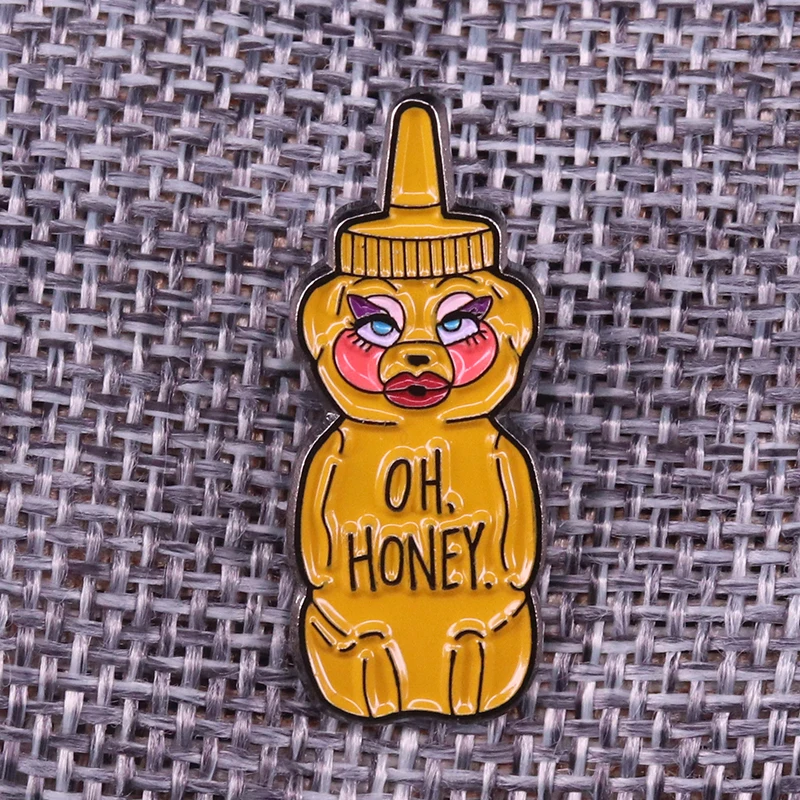 Trixie Mattel Oh Honey Hunty Bee enamel Pin Rupaul Drag Race Brooch cute funny boutique