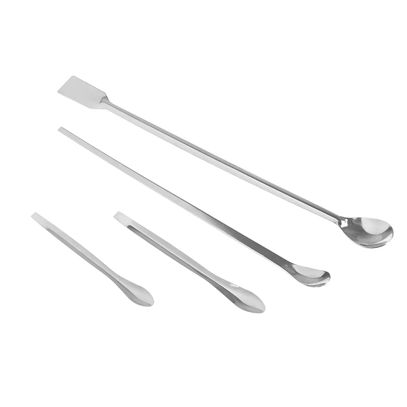 30/26/14/12cm Edelstahl Lab Micro Spachtel Medizin Löffel Pille Halter Schaufel Apotheke