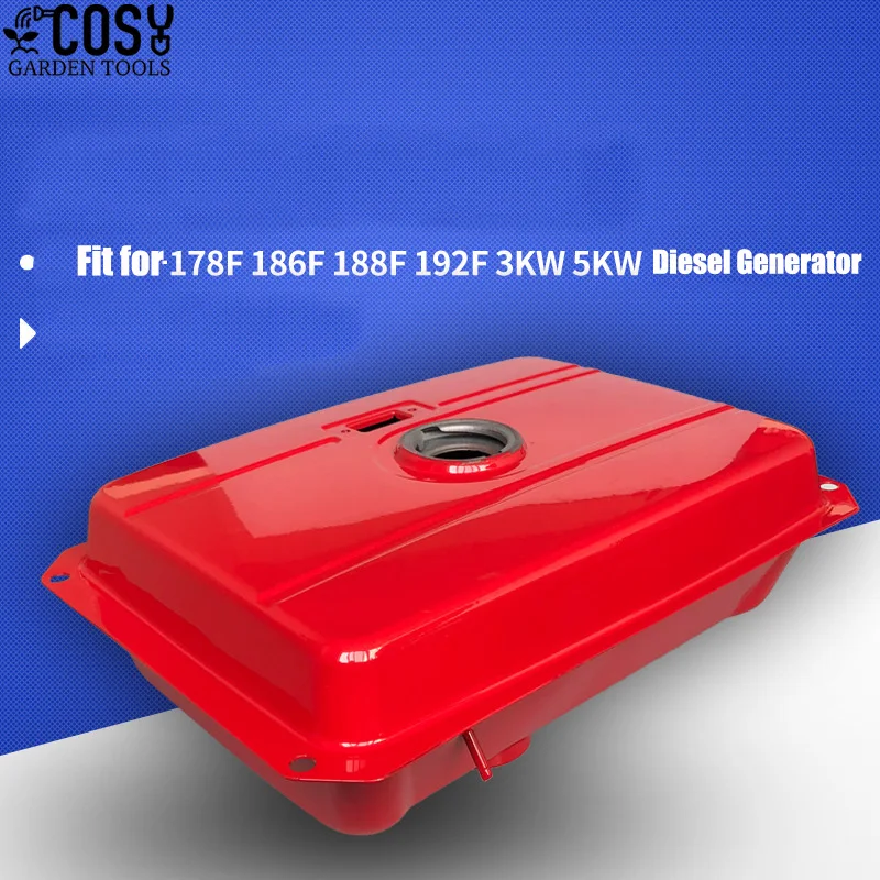 Fuel tank assembly For 170F 178F 186F 188 single cylinder air-cooled diesel generator 3KW 5KW generator accessories