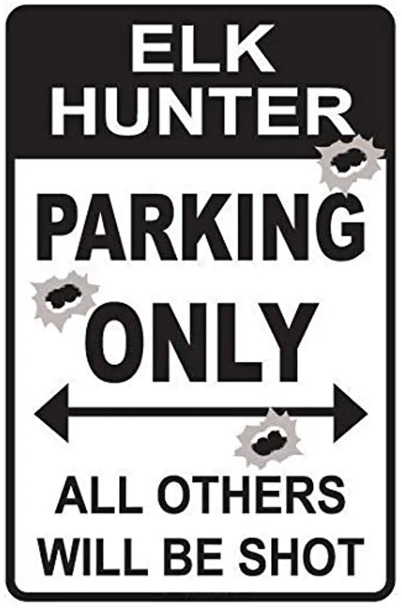 

Deer Hunter Parkg Only Alumum Traffic Road Street Warn s Novelty Funny Retro Garage Home Bar Man Cave Wall Decor Vintage Gift Me