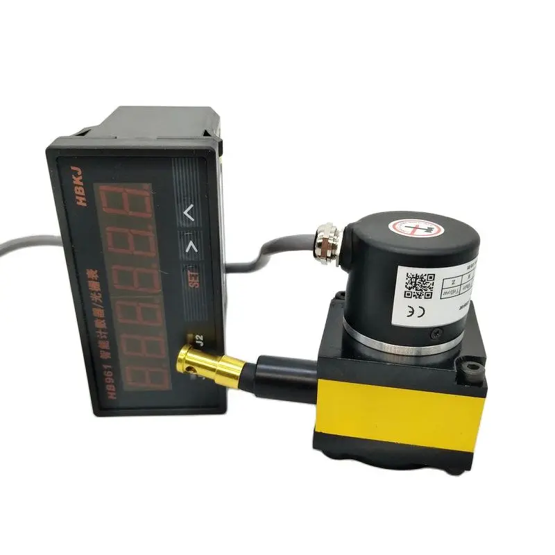 Sensor de Distância Linear Calt Alcance de Curso 500 mm Codificador com Fio de Aço Hb961 Contador Digital