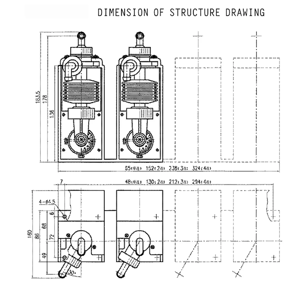 DZ-2XU2 Chemical Metering Pump Bellow Dosing Pump Quantitative Replenishment Self-priming Pump 220V