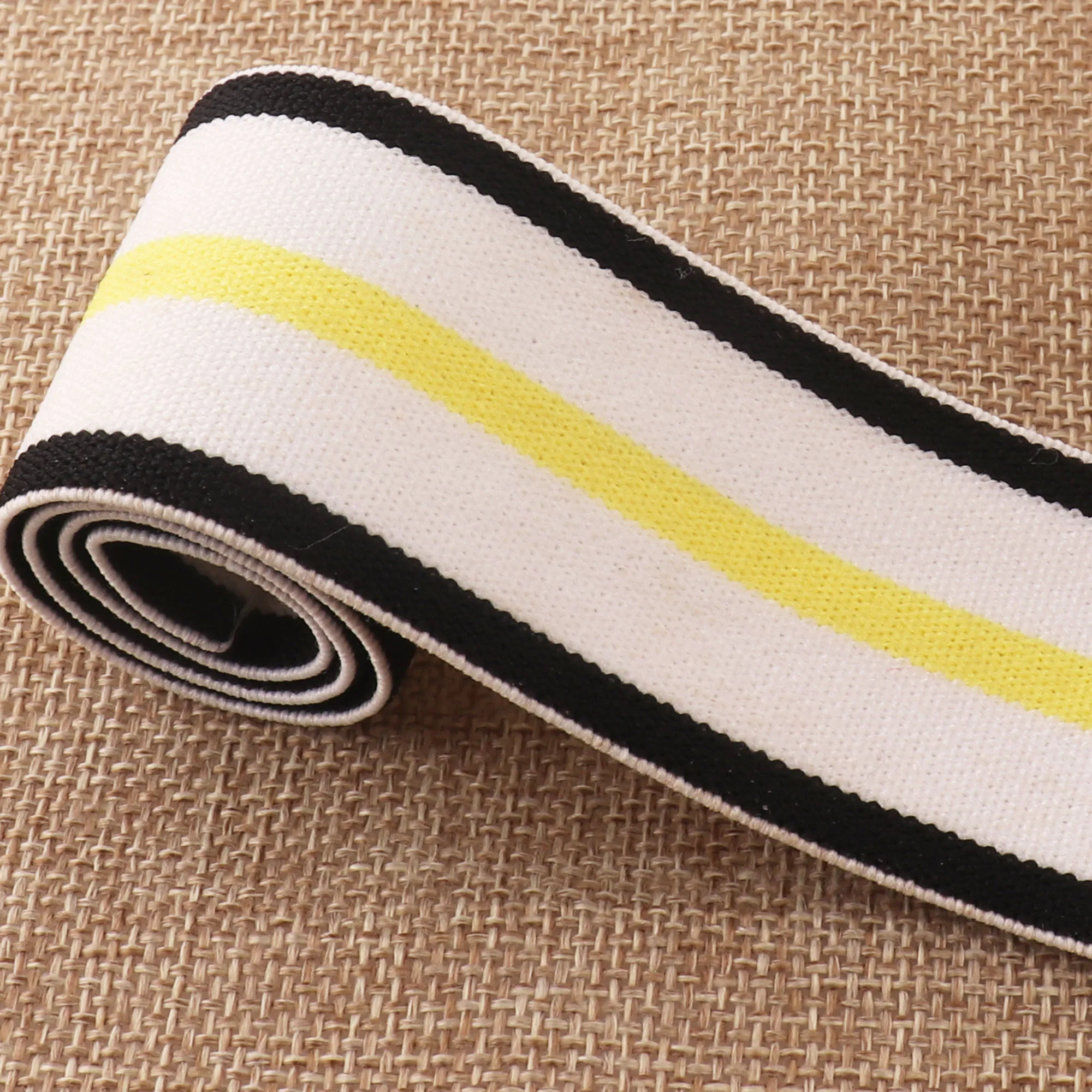 

3 M 38mm White Yellow Elastic webbing Ribbon Trim Band oak tendons Waistband Elastic A skirt belt Garment accessories