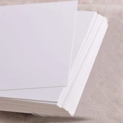 20PCS Blank Greeting Card Kraft Paper Postcard Vintage Blank Postcards DIY Hand Painted Graffiti Message Card White Paper GK99