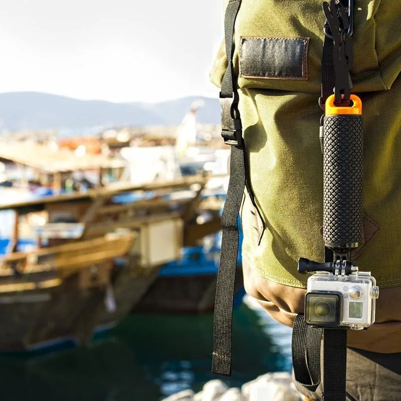 KFFTWWX-قبضة يد عائمة بالماء ، حامل مقبض ، 4K ، EKEN ، SJ4000 ، DBPOWER ، AKASO ، Hero 12 ، 11 ، 10 ، 9 ، 8 ، أسود ، 7 ، 6 ، 5 ، 4 جلسات ، 2