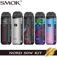 Original SMOK Nord 50W Kit 1800mAh Battery 4ml LP2 Pod 4.5ml Cartridge Fit Nord LP2 Coil Vaporizer Electronic Cigarette Vape