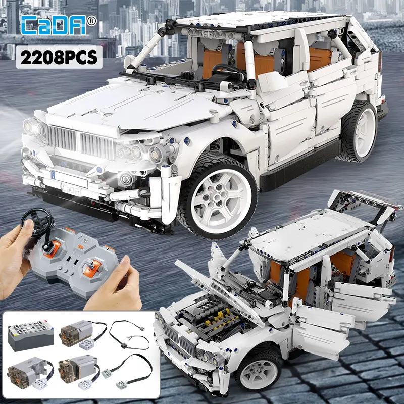 Cada 2208PCS City Remote Control SUV Off Road Vehicle Building Block RC/non-RC Racing Car Bricks Toys for Boys Gifts