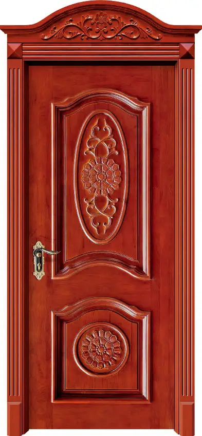 Custom traditional doors solid oak wood doors contemporary single front door  interior door available C-018