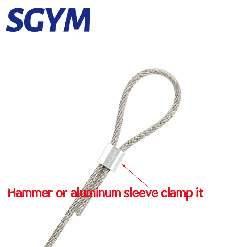 M0.8 M1.2 M1.5 M2 M3-M10อลูมิเนียมเดี่ยวปลอกเชือกลวด Ferrule สายอลูมิเนียม Crimping แขนรูปไข่คลิปเชือกลวด clamp