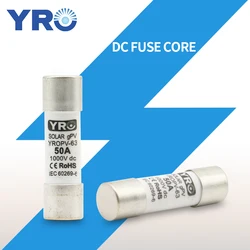 DC 1000V 14x51MM 40A 50A 63A PV Solar Fuse Metal Alloys for Solar Power System Protection YROPV-63