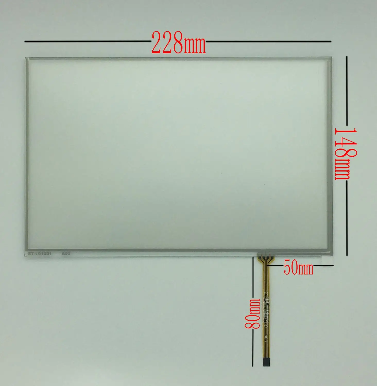 

10.1 inch 228mm*148mm ST101001 Touch Screen Glass Panel Repair Repalcement