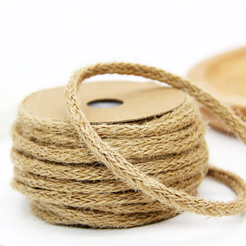 10Yardjute rope vintage decorative thickness tag rope DIY Wedding Birthday Wedding Decoration Rattan Gift Bouquet Packaging Rope