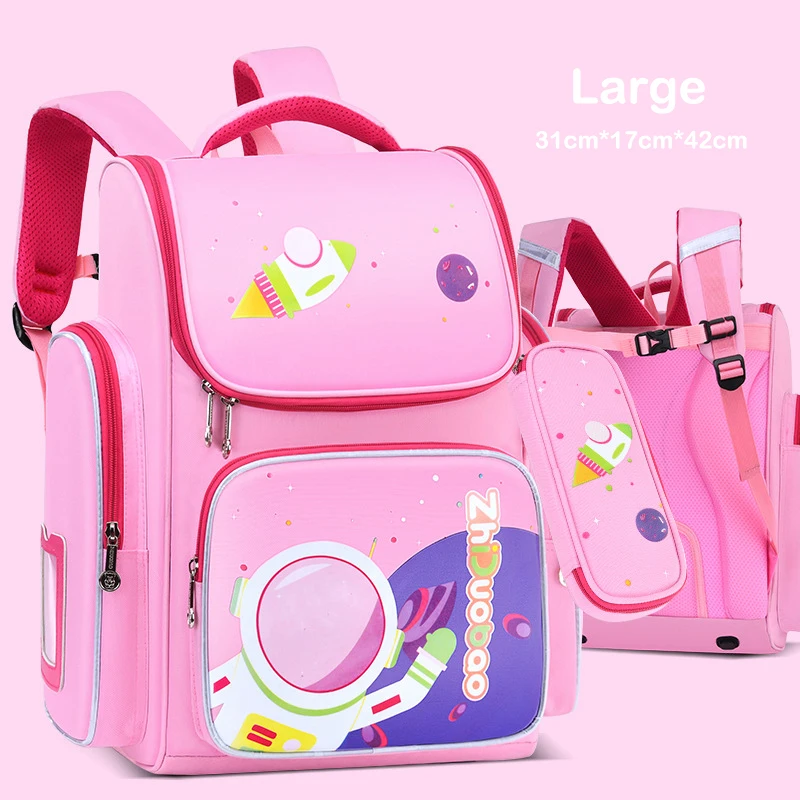 Waterproof Children School Bags Boys Girls Cute Kids Cartoon Kindergarten Schoolbag Orthopedic Primary School Backpack Mochila