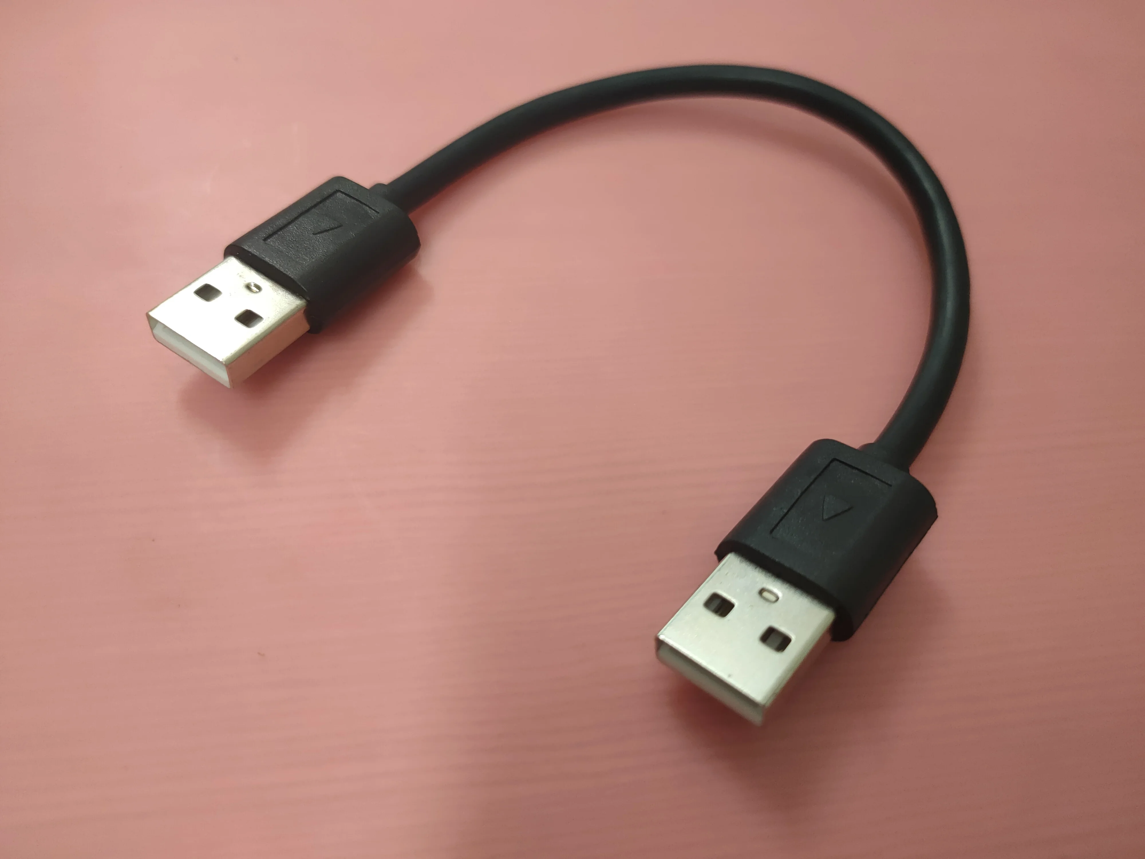 20 см USB2.0 Тип A штекер к Type A штекер кабель черный