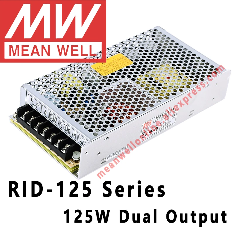 

Mean Well RID-125 Series AC/DC 5V/12/24V/48V Dual Output Switching Power Supply meanwell online store