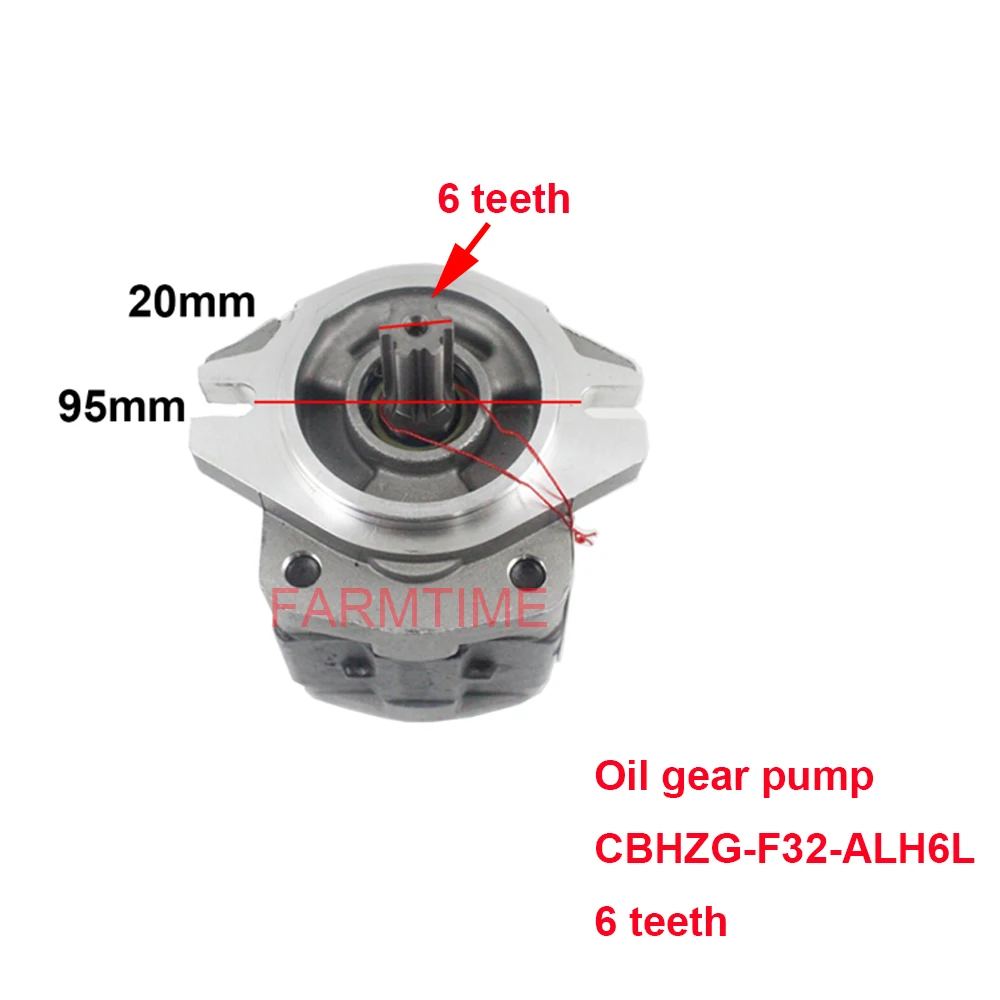 Hydraulic gear pump oil  gear pump CBHZG-F32-ALH6L 6 teeth for forklift HELI A30 30HB  3-3.5T