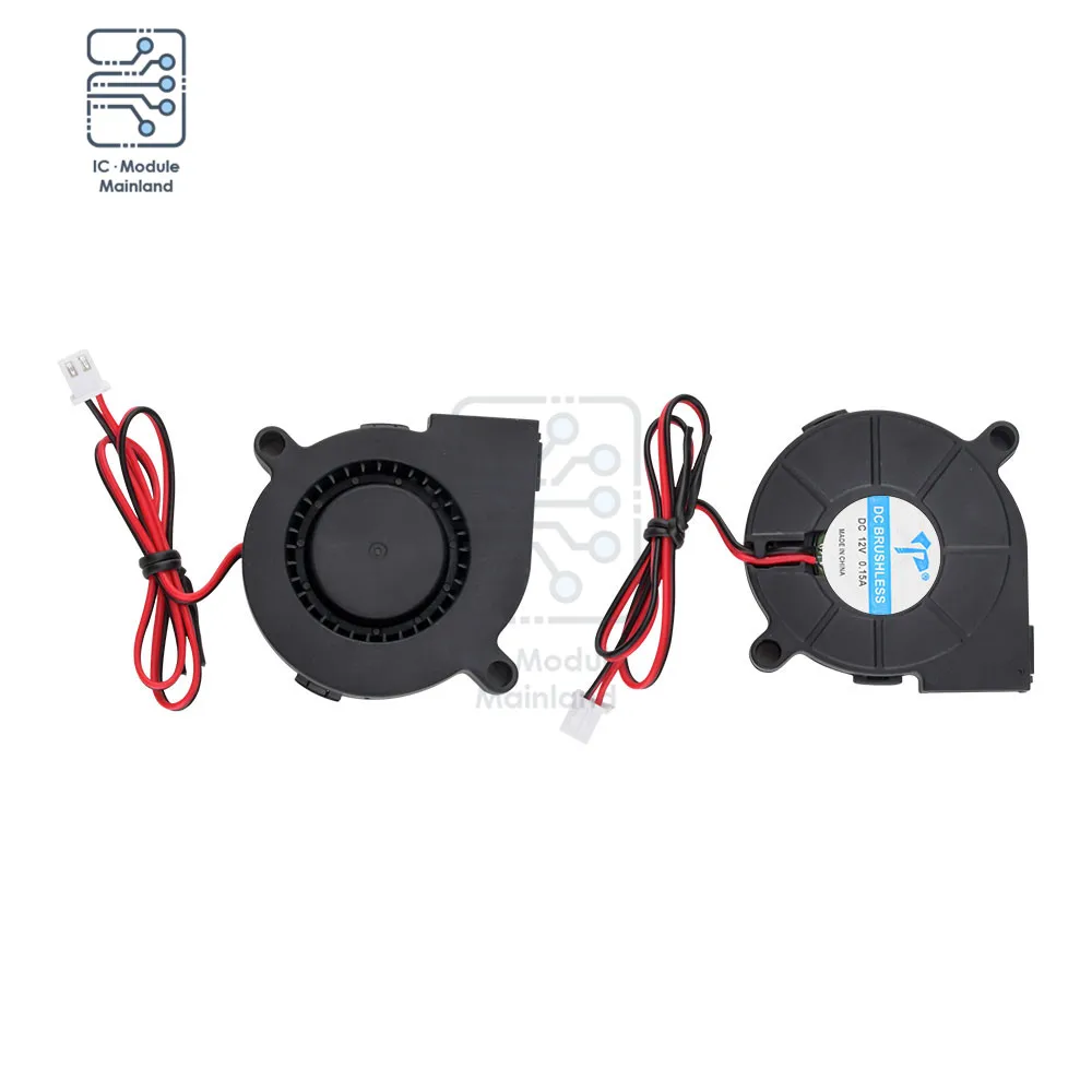 Ventilador Turbo de 5V CC 5015, dispositivo que contiene aceite de diámetro, centrífugo en miniatura, 5cm, 12V, 24V, silencioso, rodamiento de sueño