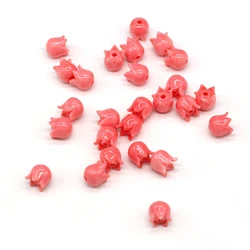Natural Coral beads Flower Bud Shape pink Through hole Loose Spacer Beads for Jewelry Making DIY Bracelet Necklace Accessories