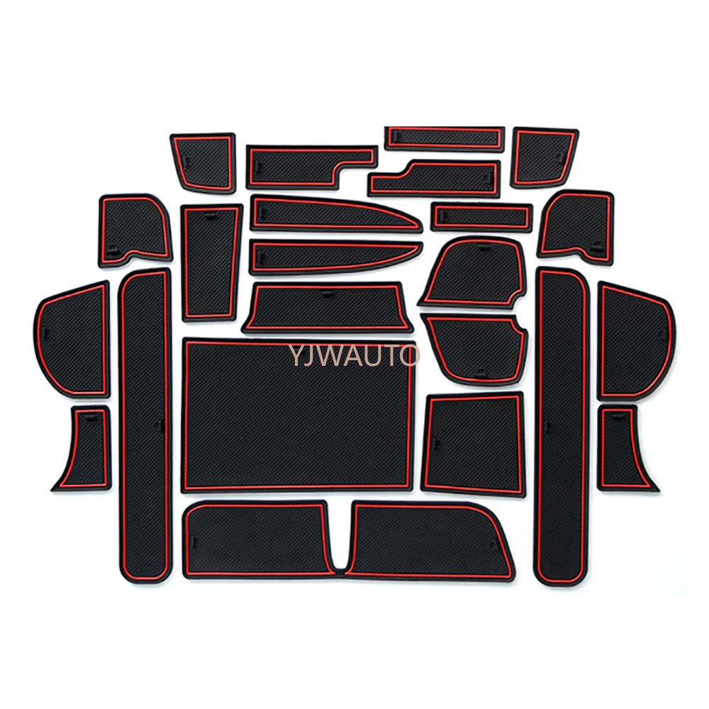 For Honda FREED Door Slot Mat Car Gate Groove Cushion Car Door Rubber Cup Holder Mats Anti-slip Carpets Position