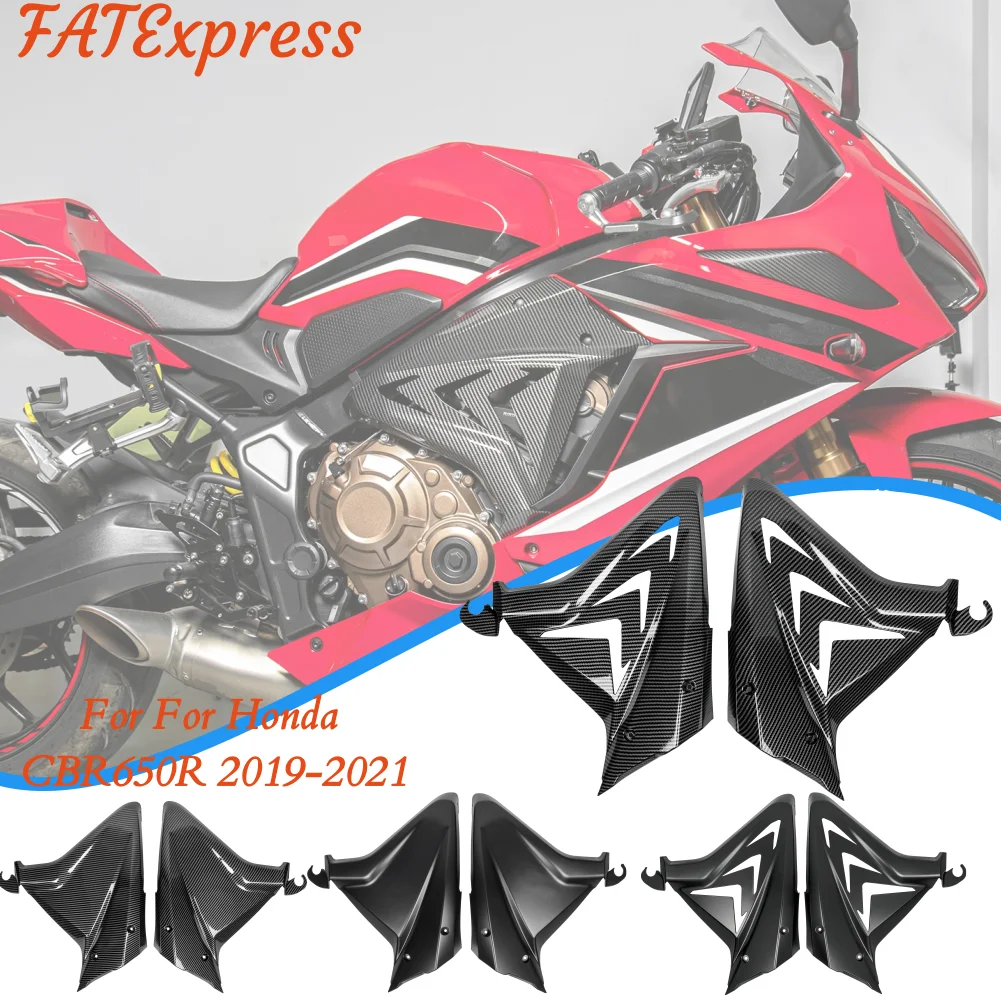 

Motorcycle Tank Side Covers Panels Gas Fairing For Honda CBR650R 2019-2022 2021 Body Frame Side Cover CBR650 R CBR 650R 2020