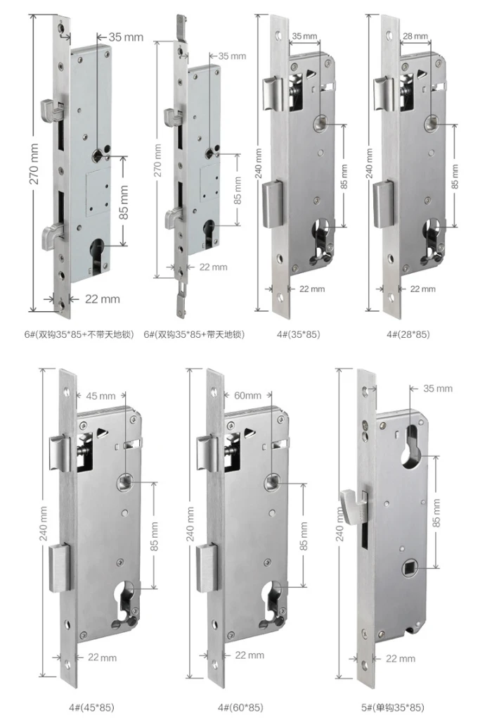 Neuankömmling, europäischer Standard, superschlank, für Zuhause, Wohnung, Büro, intelligentes Fingerabdruck-Digital-Türschloss mit 3585 4585 6085 Moritse – Detail 11