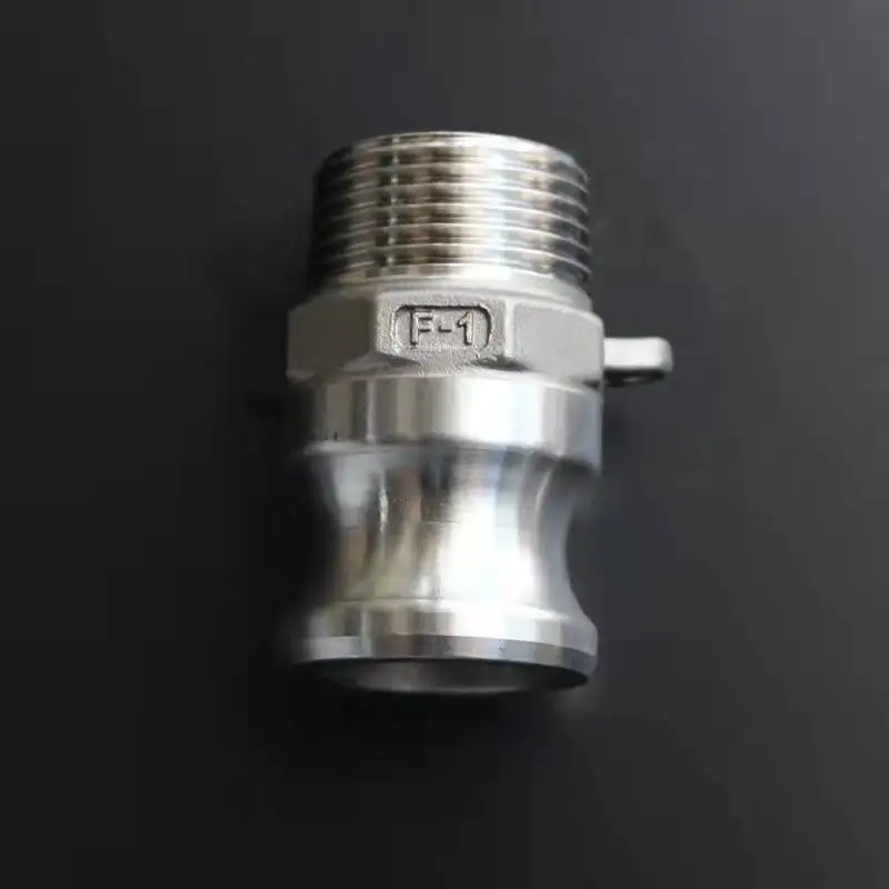 Conector rápido de aço inoxidável 304 F 316 rápido Ftype cabeça macho fio externo rosqueado soldado braçadeira de tubulação de água e óleo 2/4/2.5 i