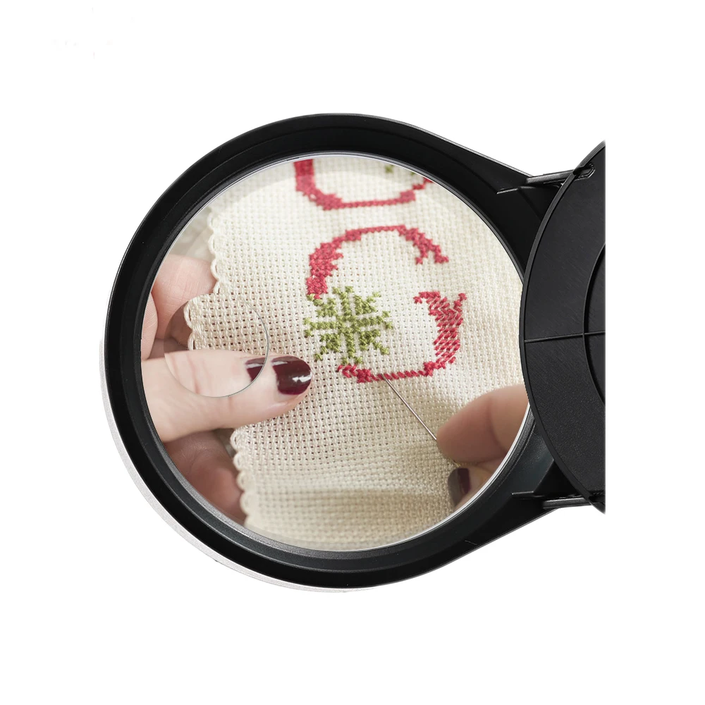 8x15x 3x10x Illuminating Magnifying Glass Lamp 38 LED Clothpin Gripping Magnifier Jade Identifying Lamp Flexible Arm Real Glass