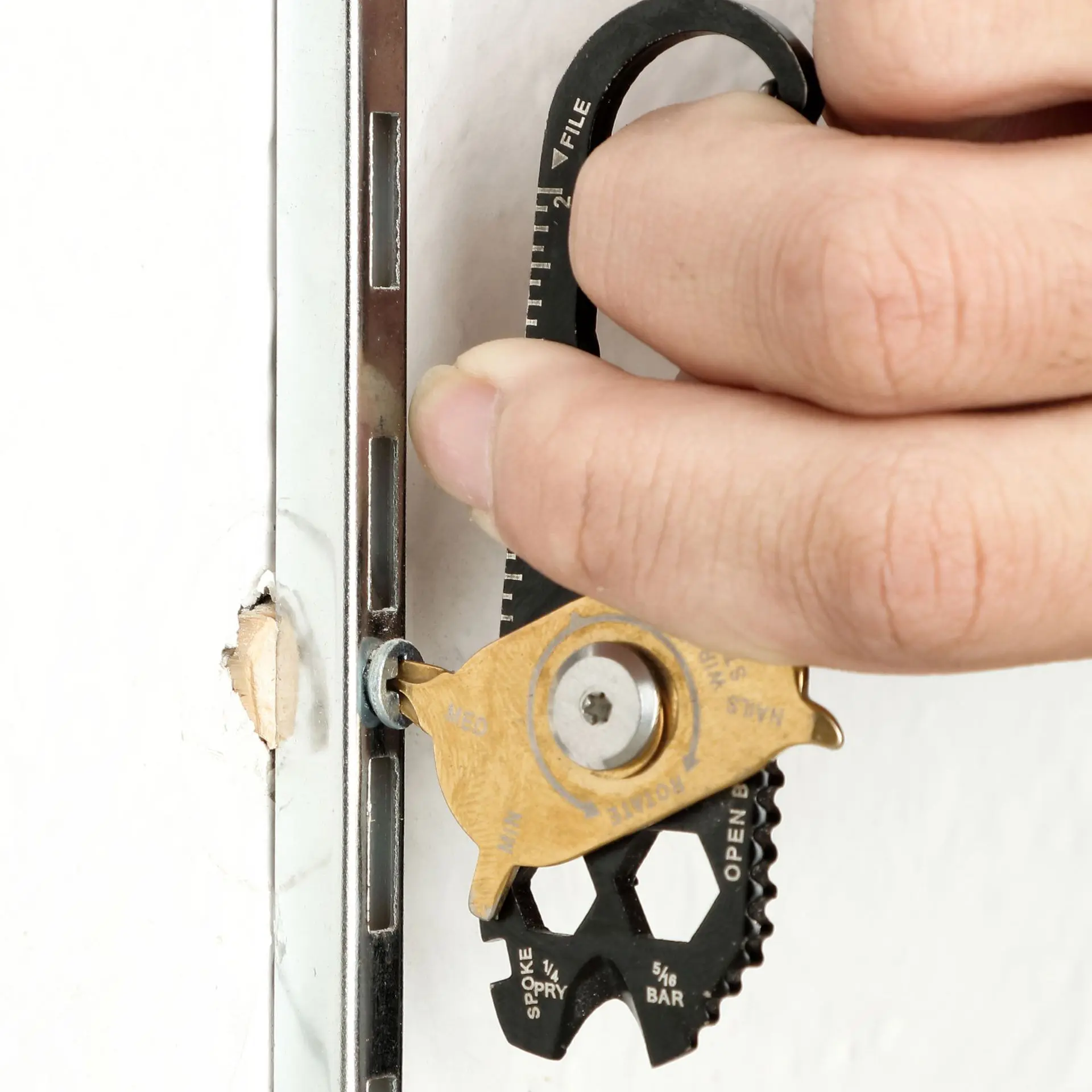 20 in 1 stainless steel wrench screwdriver EDC outdoor portable small tool multi-functional key chain