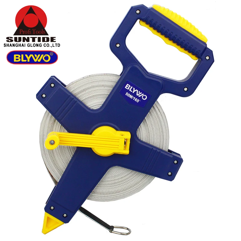 Fiberglass Measure Metric inch 50M 100M Open Reel Nylon Coated Fiberglass Tape Measure Soft Rulers Building Surveying