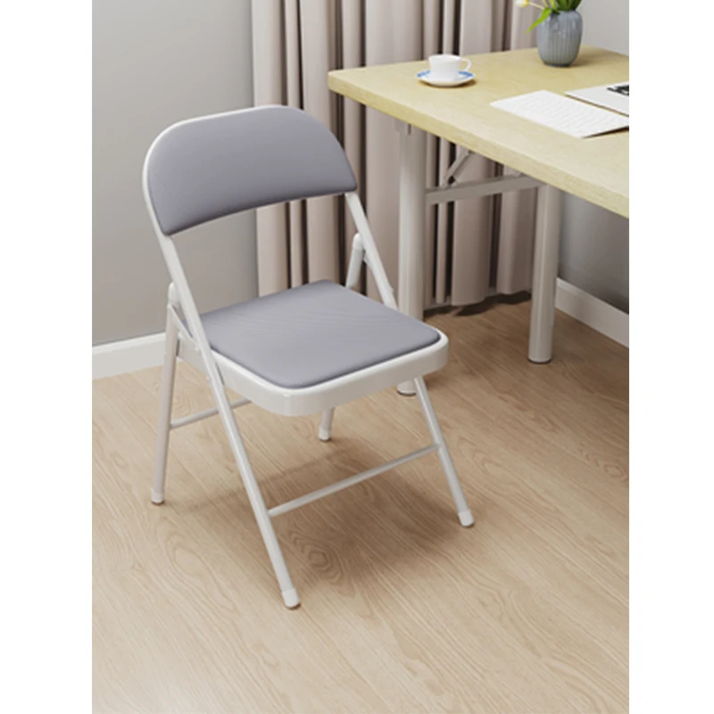 Silla Gamer Folding Dormitory Simple Stool Back Simple Dining Chaise Office Computer Chair Portable Home Bedroom Gaming Chairs