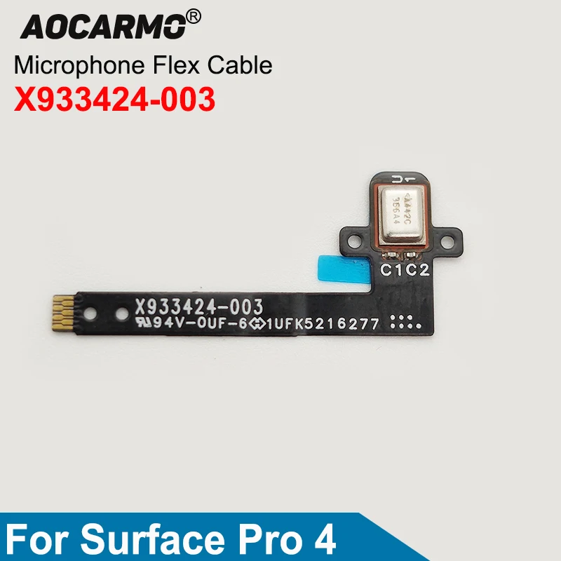 

Aocarmo For Microsoft Surface Pro 4 Pro4 1724 X933424-003 Bottom Microphone Flex Cable Replacement Parts