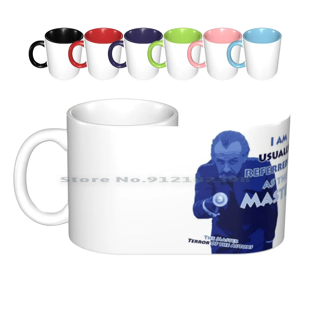 I Am ... The Master Ceramic Mugs Coffee Cups Milk Tea Mug Who The Master Roger Delgado Terror Of The Autons Creative Trending