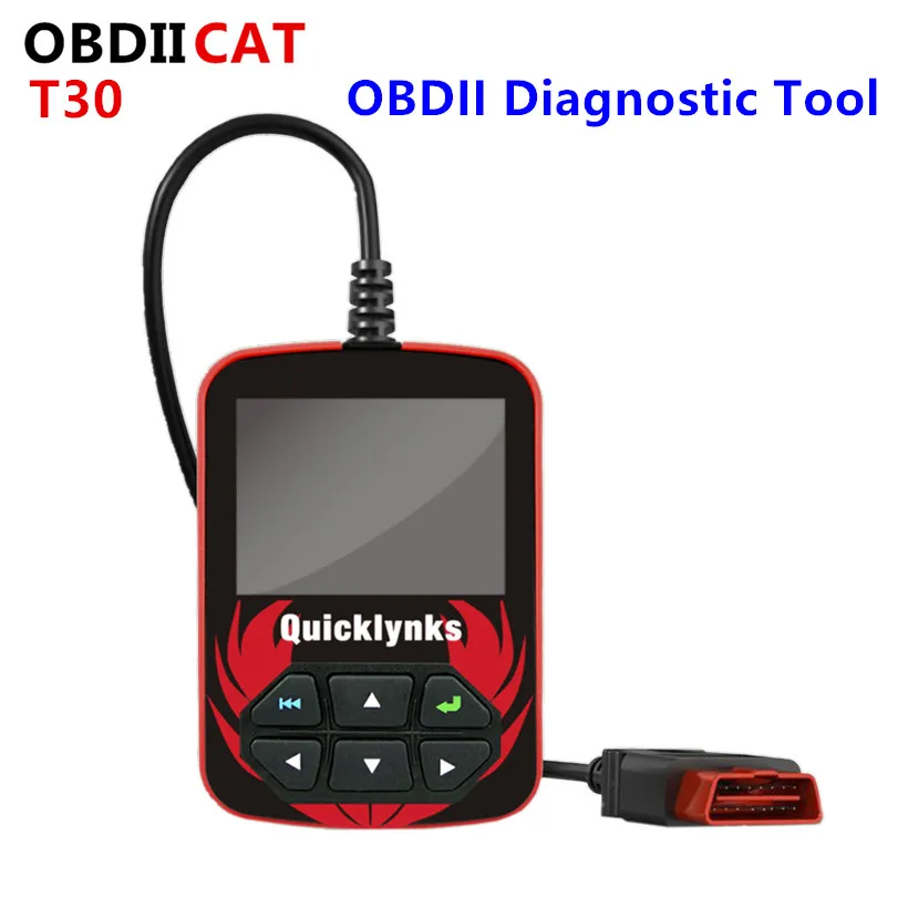 QUICKLYNKS T30 New OBDII/EOBD/JOBD T30 Code Scanner Diagnostic Scan Tool Auto Code Reader Tool