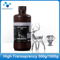 Nova3d Newest 3d Printer Resin Liquid 500ml 1L Clear LCD UV-Curing Resin 405nm Photopolymer Resins For LCD 3D Printing Resina 3d