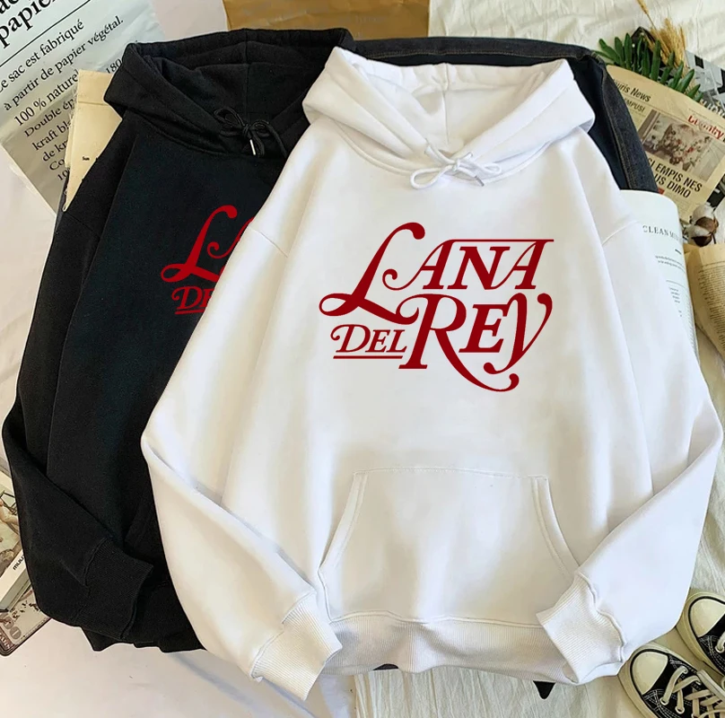 Lana Del Rey Aesthetic Grunge Funny Cartoon Hoodie Women Harajuku Streetwear Anime Sweatshirt Graphic Winter Casual Hoody Female