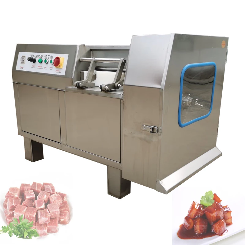 Multifunctional 304 Stainless Steel Meat Slicer Commercial Dicing Machine Desktop Automatic Electric Dicing Machine