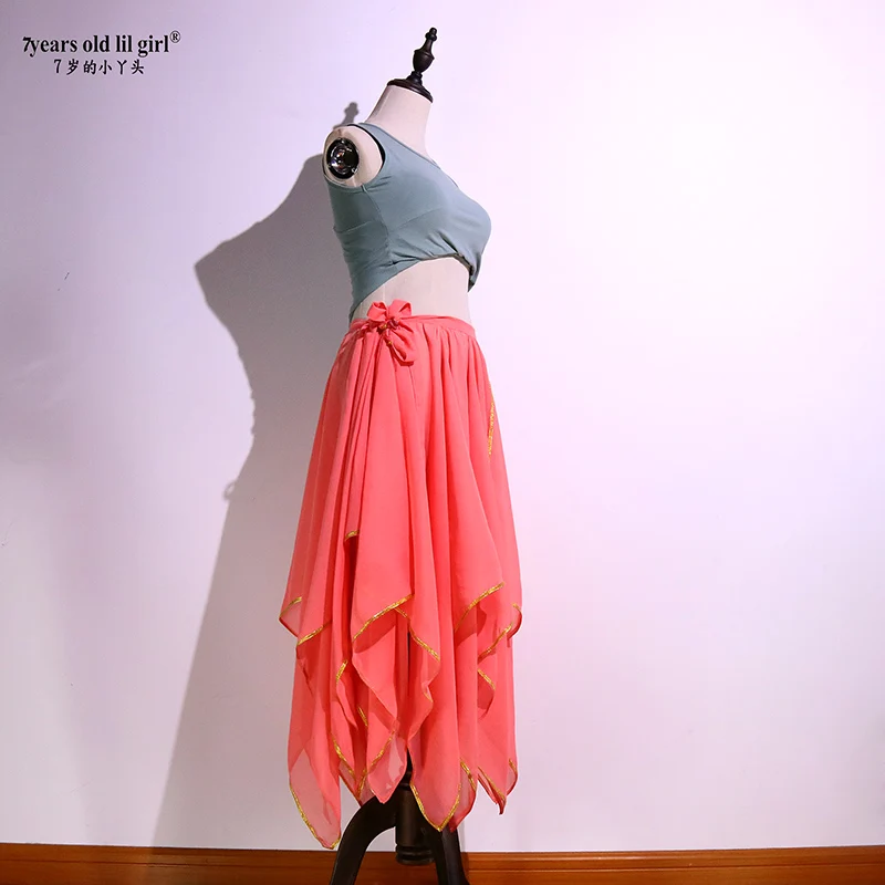 Taniec brzucha Popularny występ Włoski szyfon 12 - Spódnica z gazy kątowej EW58 59