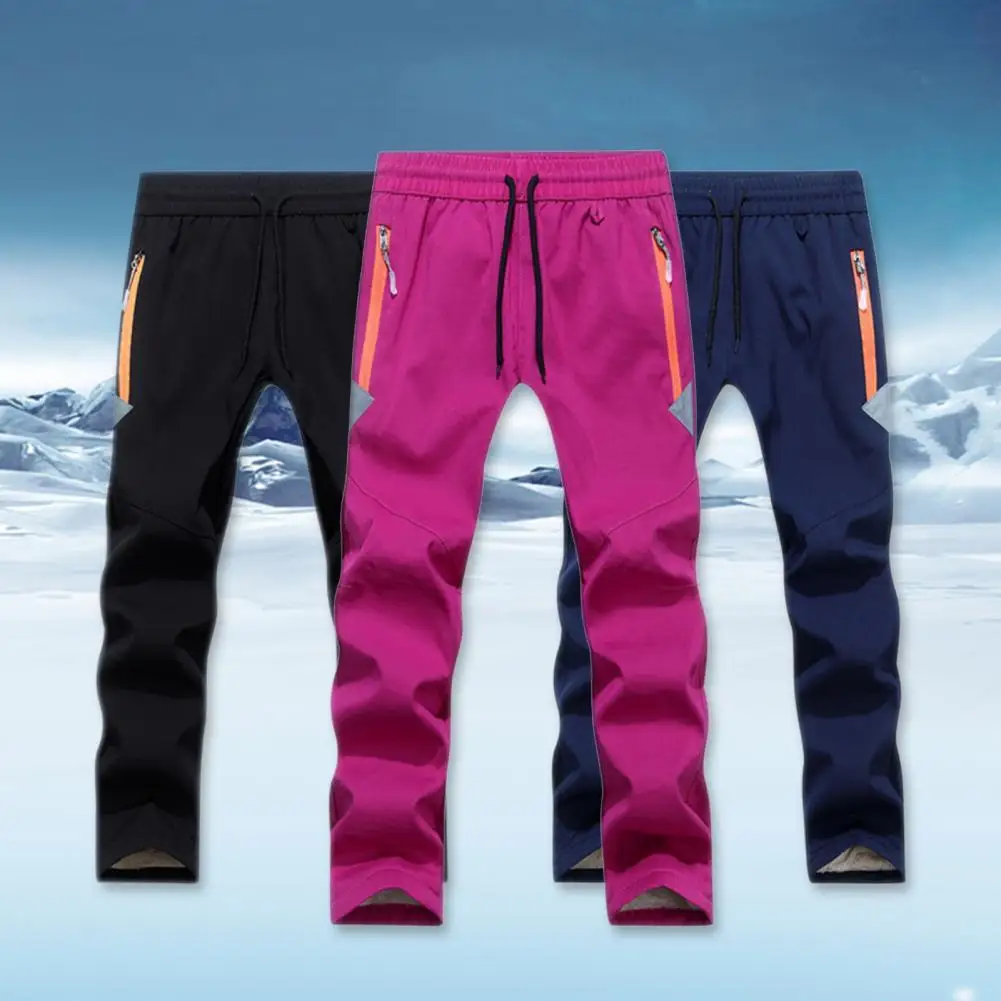 

Windproof Pants Breathable Rain Pants Fleece Lining Ski Trousers Accessory Kids Hiking Trousers Warm Snow Ski Pants for Kids