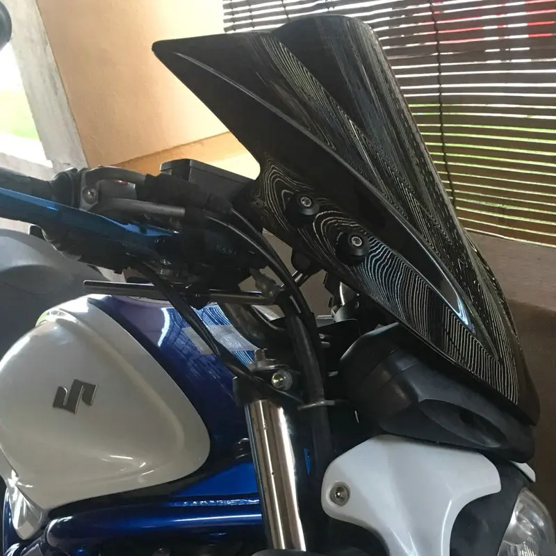 Windscreen For Suzuki GSR400 GSR600 GSR750 GSR 400 600 750 GSX1300 B-King Screen Windshield Bracket 7/8\