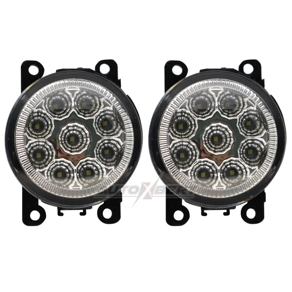 2x Bumper Fog Light Lamp Assembly LED White Foglight For Ford Focus 2 3 Transit Custom Tourneo Connect For Mitsubishi Outlancer