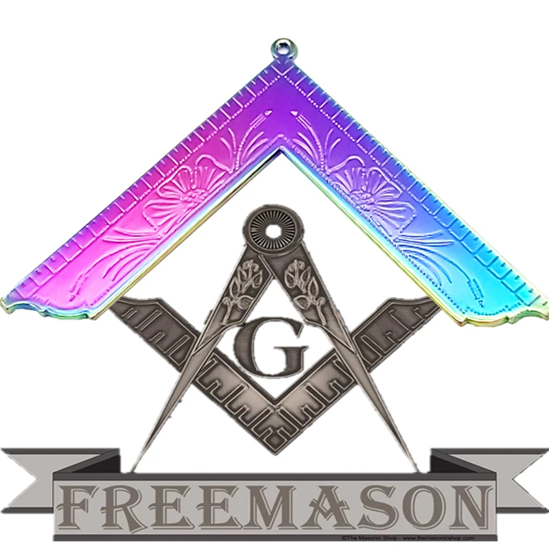 Freemasonry collar plated colorful jewelry Worshipful Master