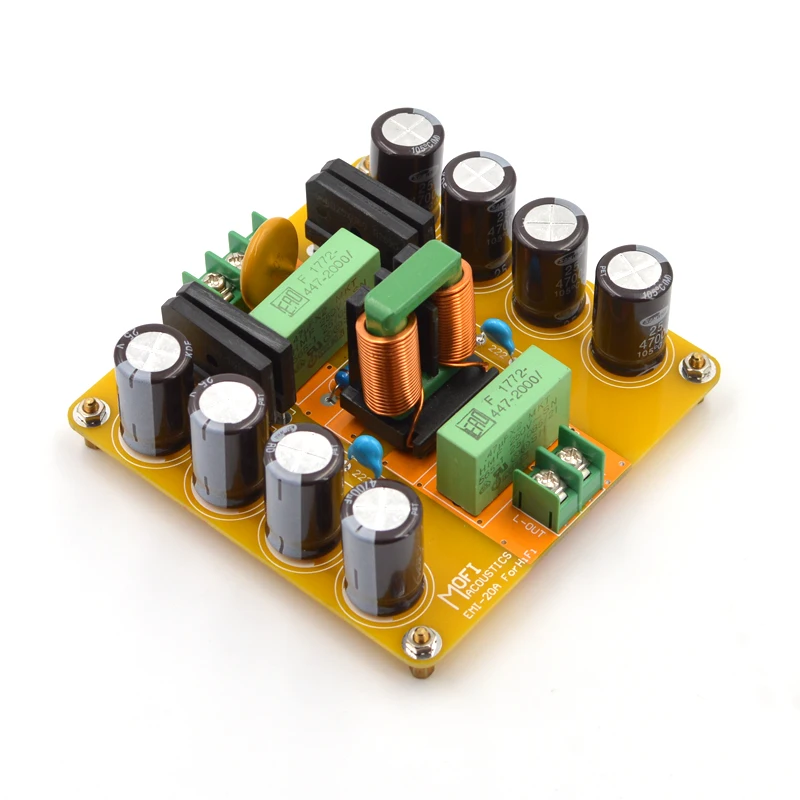 Imagem -04 - Módulo de Filtro de Energia ca Hifi Mofi Versão Faça Você Mesmo com Filtro Único Emi 4400w