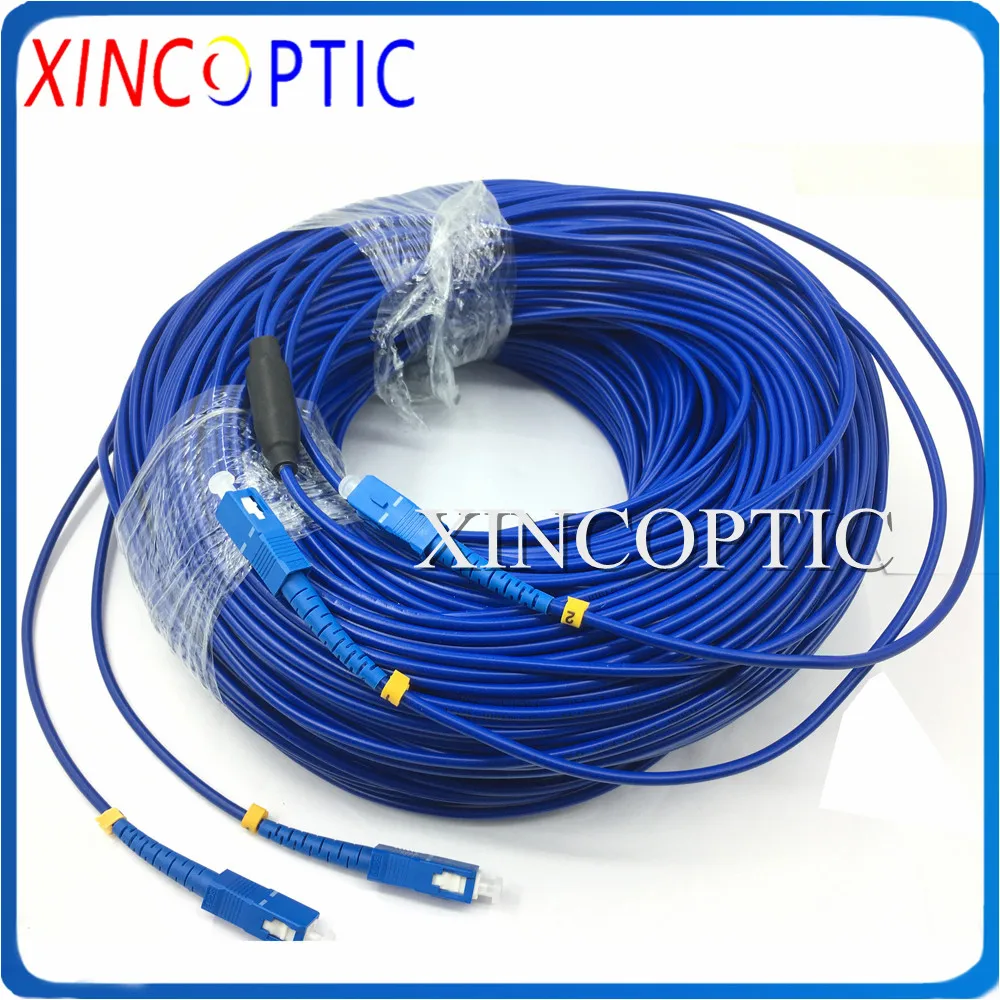 

2Core SM Dual Fiber 200M G657A1,3.0mm PVC Blue Jacket,2F SC-LC/FC/ST/SC/UPC Duplex Twin Armored Fiber Patch Cord Jumper Cable