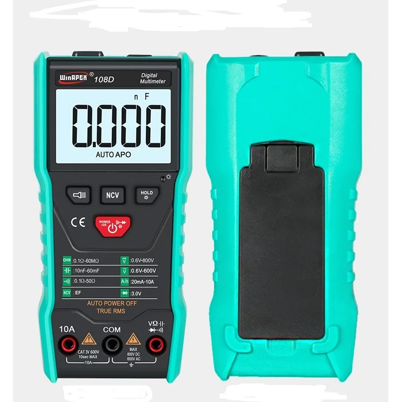 WinAPEX Digital Multimeter 5999 counts Auto Ranging AC/DC Voltage Current Ohm NCV Capacitance Resistance Meter Multitester