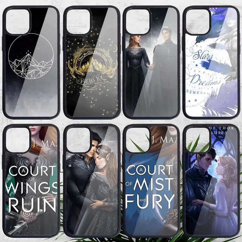 A Court of Mist and Fury Sarah J Maas Phone Case PC for iPhone 11 12 pro XS MAX 8 7 6 6S Plus X 5S SE 2020 XR Luxury shell funda