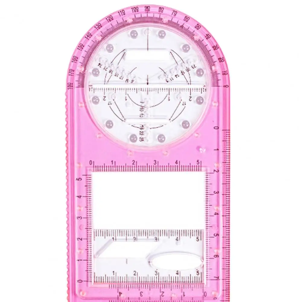 Multifunctional Geometric Ruler Geometric Drawing Template Measuring Tool For School Office Architecture Supply линейка школьная