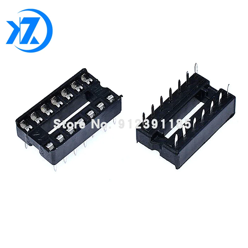 10Pcs 14pin DIP IC sockets Adaptor Solder Type 14 pin DIP-14