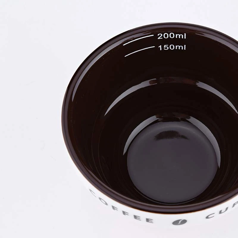 200ml Measuring Suit for Cupping Cup Ceramic Coffee Cup U-shaped Coffee Evaluation Cup Measuring Bowl