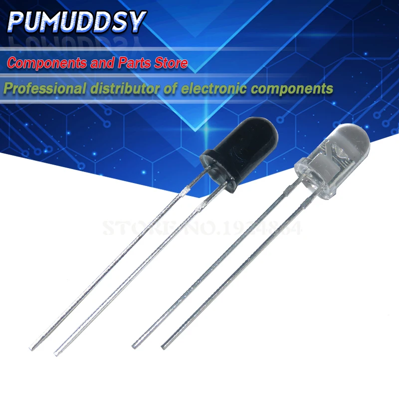 5pairs 5mm 940nm LEDs 5PCS infrared emitter and 5PCS receiver diodes