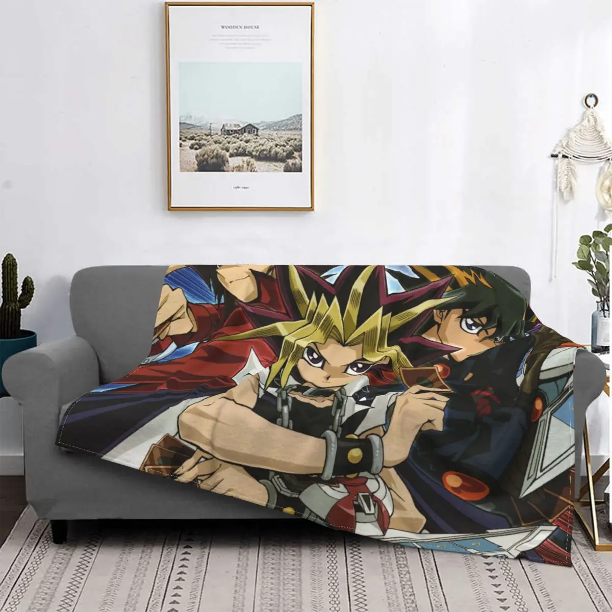 

Yugioh Blankets Fleece Decoration Ultra-Soft Throw Blankets for Bedding Bedroom Plush Thin Quilt